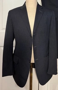 Polo Ralph Lauren Corneliani  Suit Mens 42 R Gray Stripe Wool 36x30 - Picture 1 of 14