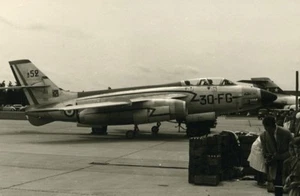 USA Military Fighter Aircraft Sud-Ouest SO-4050 Vautour IIN 352 Old Photo 1960 - Picture 1 of 3