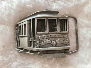 1978 Van Ness Ave. CA Market St Trolley Car Belt Buckle by Indiana Metal 62614 - Picture 1 of 4