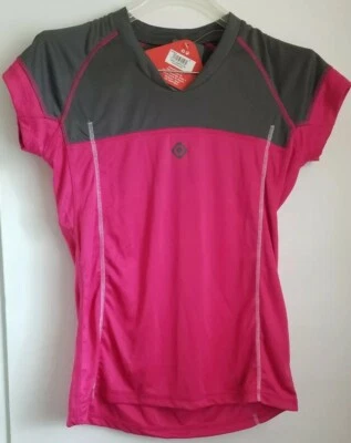 Camiseta Izas Outdoor Gris Oscuro/Fuscsia Para Mujer Talla Mediana Foto 1 de 4