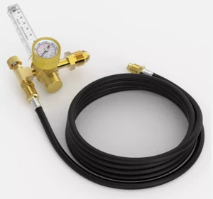 Argon CO2 fit Flow Meter For Welding Regulator Welder Gauge Gas Hose - Picture 1 of 13
