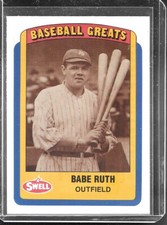 1990 SWELL BASEBALL GREATS BABE RUTH NEW YORK YANKEES #10