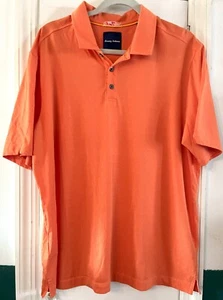 CAMISA POLO DE GOLF PARA HOMBRE TOMMY BAHAMA NARANJA PATRÓN ARGYLE ALGODÓN/SEDA TALLA XL - Imagen 1 de 8