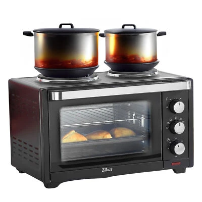 Mini Backofen 28 Liter 3in1 Miniofen Pizzaofen Kleiner Backofen Mini Oven - Bild 1 von 4