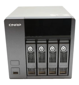QNAP TS-410 Network Attached Storage Server with 4x 1TB HDDs and Power Supply - Picture 1 of 4