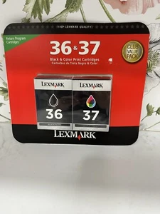 Genuine Lexmark 36/37 Combo Pack Ink Cartridges - NEW in Package - Picture 1 of 2