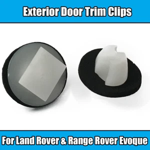 10x Clips For Land Rover Range Rover Evoque Exterior Door Trim White Plastic - Picture 1 of 1