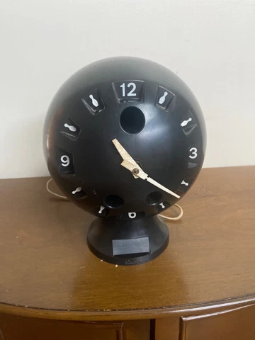 Vintage Bowling ball Mid Century Sessions Electric  Clock Cover