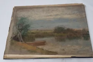Harry Sutton Palmer 1854- 1933 River Valley Landscape 29 x 23 cm - Picture 1 of 8