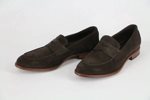 HUGO BOSS Loafers, Mod. Stofer, Size EU 42 / US 9, Made in Italy, Dark Brown - Picture 1 of 9