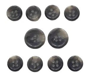 Brooks Brothers Genuine Horn Suit Buttons Set Gray Cream M9E Men's - Picture 1 of 1
