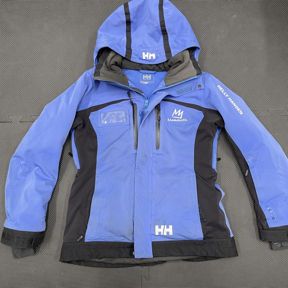 Helly Hansen Jacket Womens Medium Hooded Ski Coat Mammoth Resort FISCO Blue Blac - Image 1 of 4