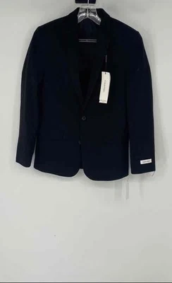 Blazer Calvin Klein Boys Negro Infinito Elastizado Calce Ajustado Un solo Pecho 14R Foto 1 de 4