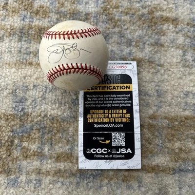 Jim Palmer Orioles HOF Signed AL Baseball JSA Authenticated Toned CG50098 - Image 1 of 4