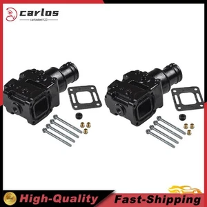Par de codo elevador colector de escape de 4" para MerCruiser 4,3 L 5,0 L 5,7 L 305 350 V8 - Imagen 1 de 8