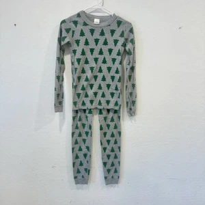 Hanna Andersson Winter Tree Pajama Set Size 12 Organic Cotton Christmas Holiday - Picture 1 of 6