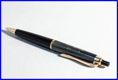 GEHA N° 800 Bleistift in Grün gestreift, Schwarz & Gold für 1.18mm mit Gravur - Bild 1 von 4