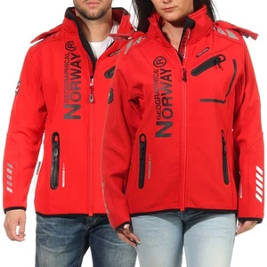 Geographical Norway Partner Herren / Damen Softshell Funktions Regen Sport Jacke - Bild 1 von 9