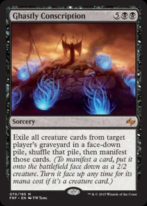 Ghastly Conscription -Foil Light Play MTG Fate Reforged - Image 1 of 1