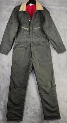 Key Imperial Coveralls Mens 40 Long Green Insulated Quilted Outdoor Workwear VTG - Image 1 of 4