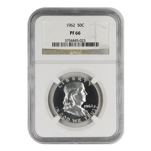 1962 Franklin Half Dollar NGC PF66 - Bild 1 von 2
