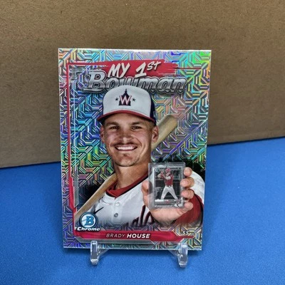 2024 Bowman Chrome - My 1st Bowman  Mojo Refractor #M1B-39 Brady House (RC) - Image 1 of 3