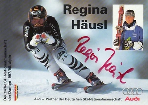 Regina Häusl:Olympia-WM+Weltcup-Teilnahmen Ski Alpin GER,Jun-WM 1.1992 - Bild 1 von 1