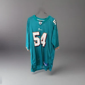 Reebok Miami Dolphins #54 Zach Thomas Jersey Sz Men’s 2XL - Picture 1 of 10