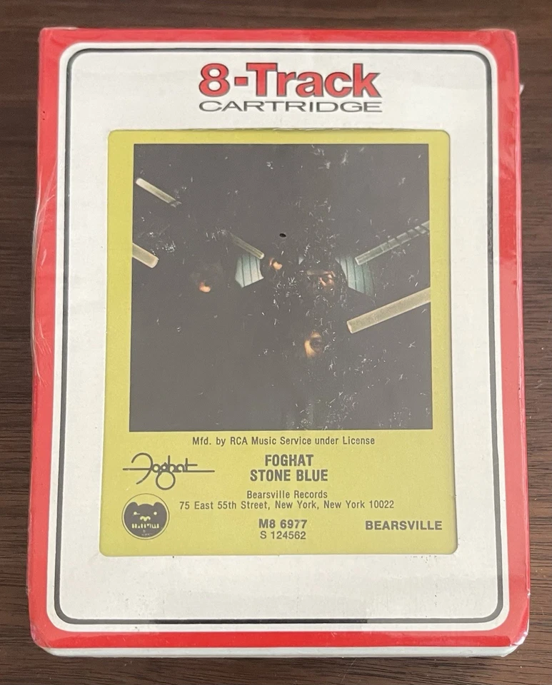 Foghat 8 Track Tape NEW SEALED -Stone Blue- Classic Rock Prog Bearsville WB RCA - Imagem 1 de 4