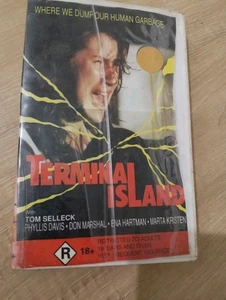 Terminal Island Vhs EX-RENTAL VHS RARE THRILLER EXPLOITATION Tom Selleck Big Box - Picture 1 of 4