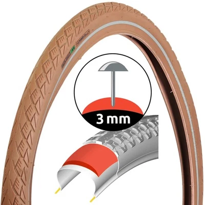 Retro Fahrrad-Reifen Braun 28" 28 x 2,0 Zoll ETRTO 50-622 Fahrrad-Decke Mantel - Bild 1 von 4