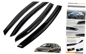 Window Visors Sun Guard Rain Deflector Fit for 2012-2015 Civic 4Door Sedan - Picture 1 of 8