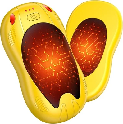 FANDLISS 2 Pack Hand Warmers Rechargeable 10000mAh, Portable Electric Hand Warmers Gifts