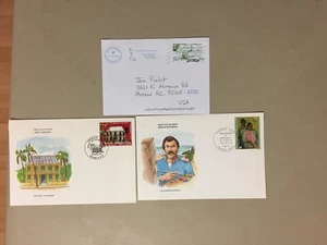 Three France Colonies covers:French Polynesia andNew Caledonia fdc,St Pierre&Miq - Picture 1 of 1