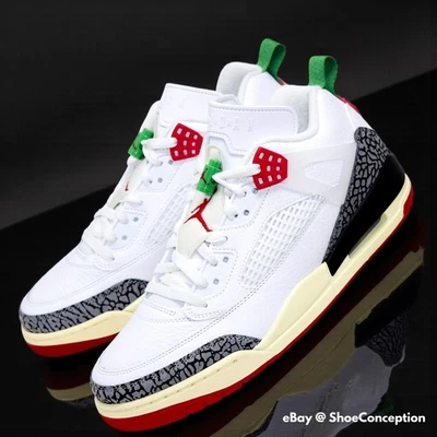 Nike Air Jordan Spizike низкий SE туфли белый черный Varsity красный IM7425-100 мужской новый - Изображение 1 из 4