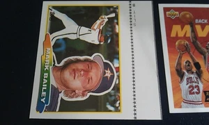 Mark Bailey Houston Astros 1988 Topps BIG NO GLOSS PROOF RARE ODDBALL - Picture 1 of 2