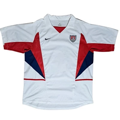 Vintage 2002 USMNT USA Nike Fifa World Cup Jersey Men’s L Official Team Shirt - Image 1 of 4