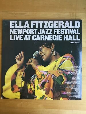 Ella Fitzgerald Newport Jazz Festival Live at Carnegie Hall 2 LP Record Sealed  - Image 1 of 2