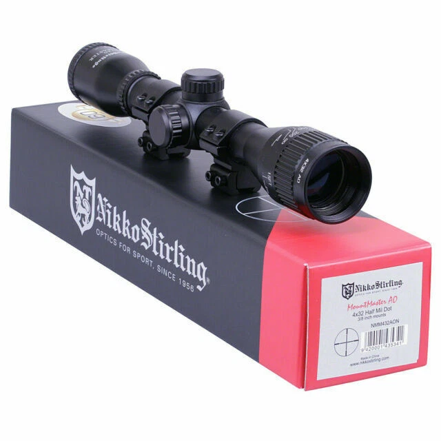 Nikko Stirling Mountmaster 4x32 Rifle Scope - Black (NMM432AO)