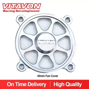 Cubierta de ventilador de aluminio VITAVON CNC 40 mm para ventilador plateado de 40 mm - Imagen 1 de 2