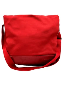 Tumi Vintage Cherry Lipstick Red Cross Body Flap Bag Travel Vermillion - Picture 1 of 6