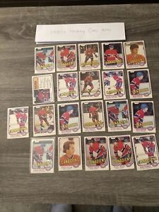 1981-82 OPC Montreal Canadiens 21 X Cards Lot O Pee Chee free ship see photo