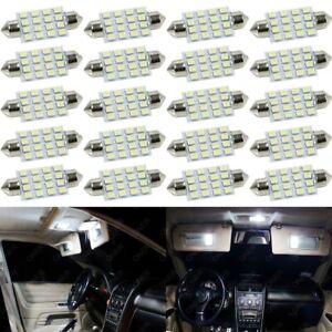 20 x 42MM White 16SMD LED Map Dome Trunk Light 211 211-2 212-2 214-2 6413 Chevy