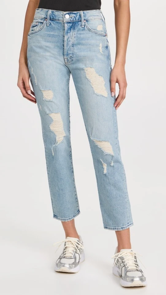 Mother Superior Trickster Ankle in Icy Confession Straight Jeans 26