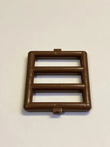 LEGO 6016 Bar 1 x 4 x 3 Grill/Bars For Window In Brown. VGC - FREE P&P - Picture 1 of 3