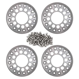 INJORA CNC Outer Beadlock Rings for AX24 SCX24 1.0" Wheel Rim W1026 W1049,4PCS - Picture 1 of 11