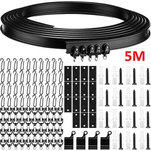 Decken Vorhangschiene Flexible Biegbar 5M Gebogene Gardinenschiene Deckenschiene - Bild 1 von 12