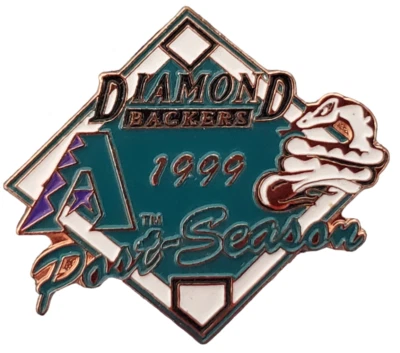 Vintage Arizona Diamondbacks 1999 Diamondbackers Post Season Lapel / Hat Pin NEW - Image 1 of 3