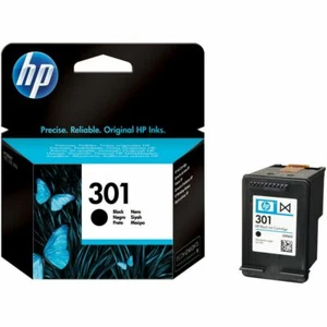 Cartucho de tinta negra original HP 301, capacidad estándar, CH561, CH561EE - Imagen 1 de 1