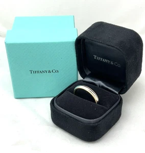 Tiffany & Co Together Plat & 18k Y Gold 3.5 mm Milgrain Wedding Band Sz 5-Box - Picture 1 of 10